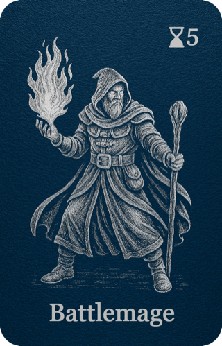 Blue Battlemage unit card