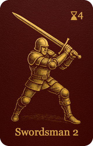 Red Swordsman unit card